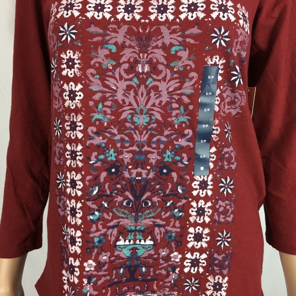 Lucky Brand Floral Tee Womens - Picture 3 of 5